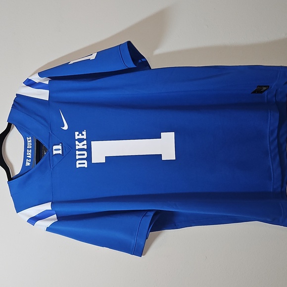 Nike XXL 2XL Duke Blue Devils #1 Football Jersey- Like New - Picture 1 of 7
